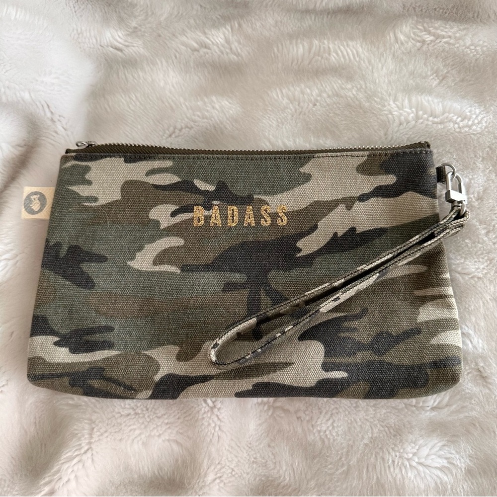 Quilted Koala Mini Clutch Wristlet Green Camouflage NWT